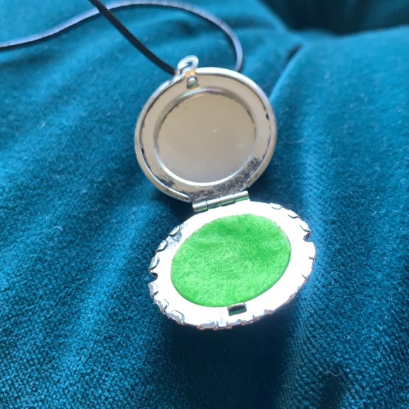 Silver Essential Oil Diffuser Necklace NWOT - Picture 3 of 8
